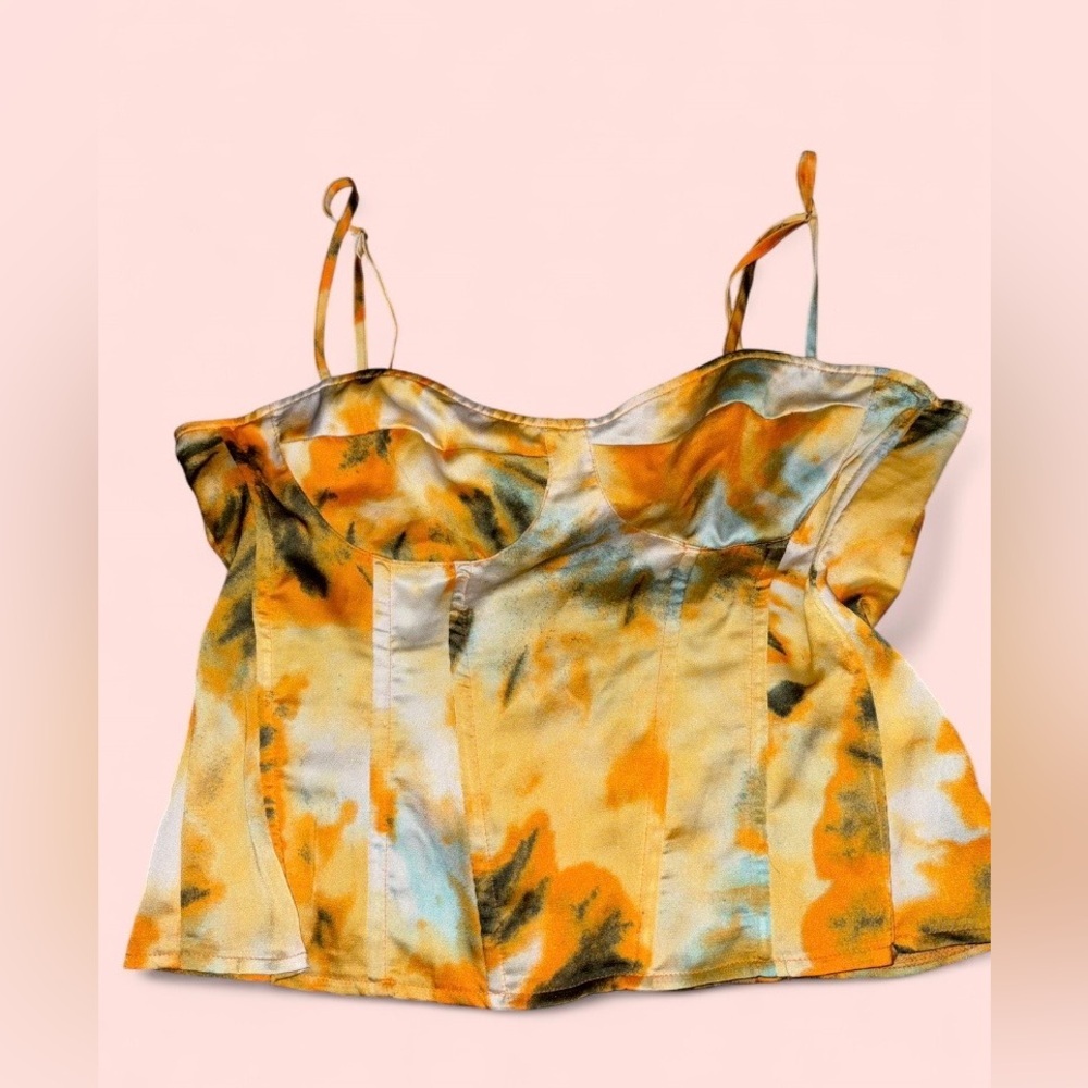 PrettyLittleThing Tie-Dye Corset Style Top – Size 16 - Picture 7 of 10